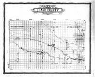 Chase County Outline Map, Chase County 1908